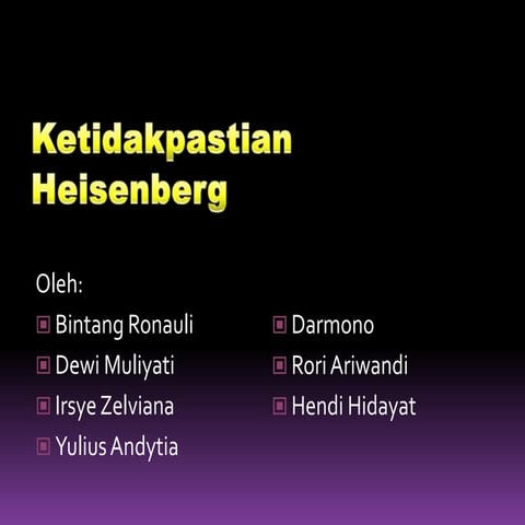 Ketidakpastian Heisenberg