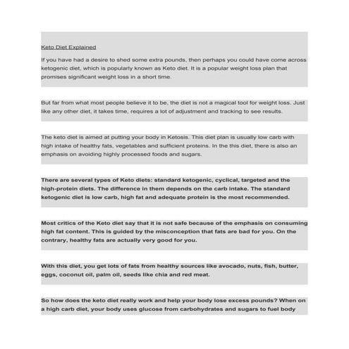 Keto | PDF