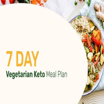 Vegetarian Keto Meal Plan