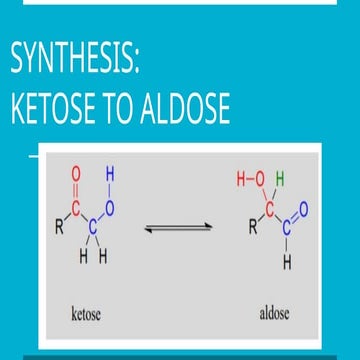 Organic chemistry notes carbohydrates -Ketose to aldose ...
