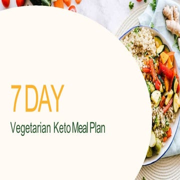 Keto Vegetarian diet meal plan