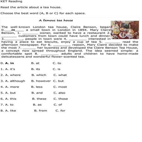 Key english test 4 | PDF