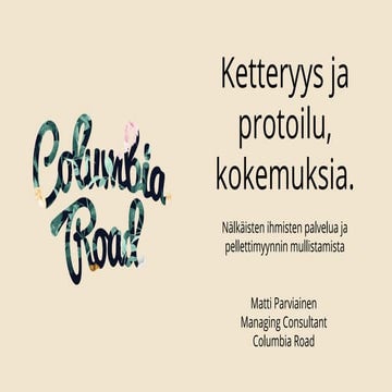 Ketterää kehitystä prototyyppejä käyttäen