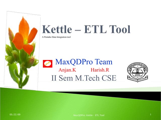 Kettle – Etl Tool