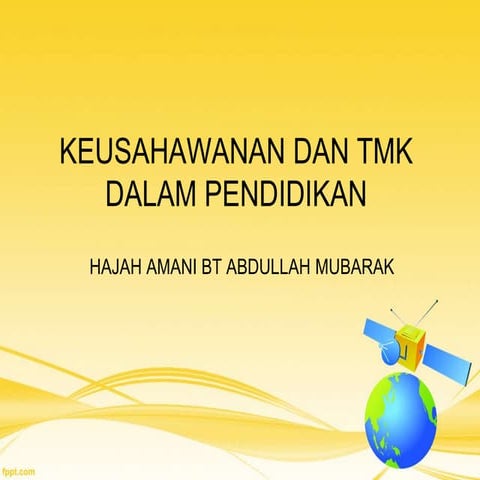 Keusahawanan&tmk digunakan dalam input CPD kohort 2013