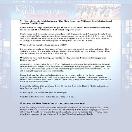 Kevin abdulrahman interview transcript