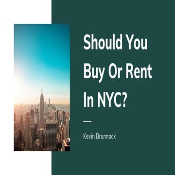 Should You Buy or Rent in New York City?