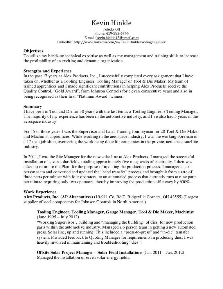 kevin hinkle resume