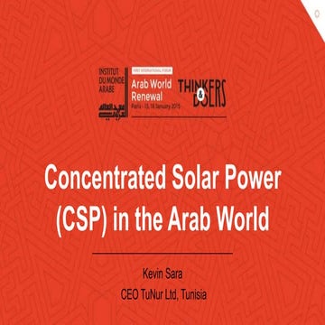 Kevin Sara's Arab world Renewal presentation