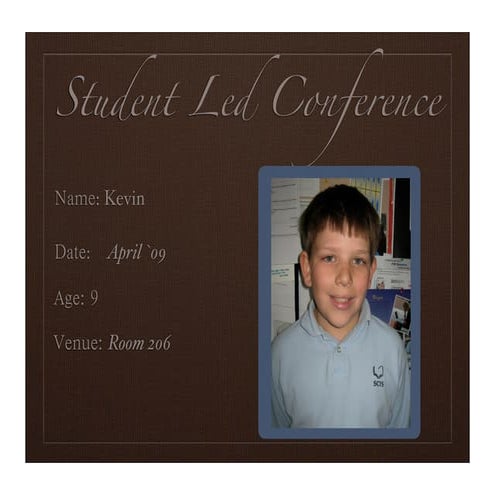 Student Led Conference - Jonathan | ZIP