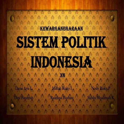 Sistem Politik Indonesia