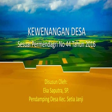 Kewenangan desa