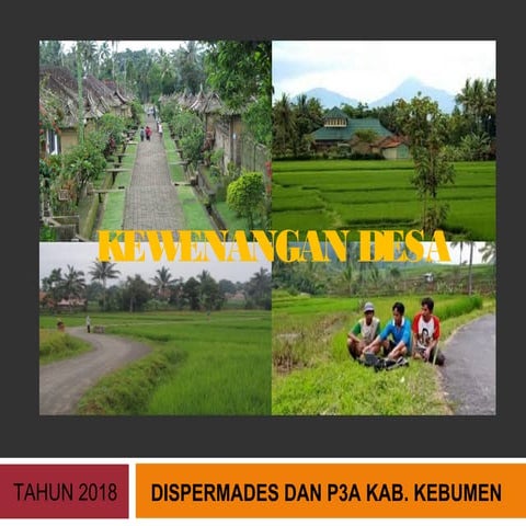 Kewenangan desa (pelatihan 2018)