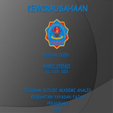 Kewirausahaan
