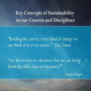 Key concepts of sustainability in our courses and disciplines