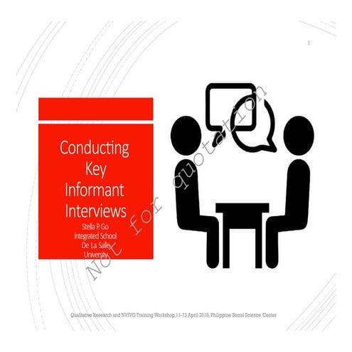 Key-Informant-Interview-Research and Development | PPT