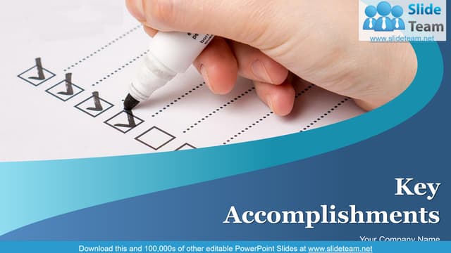 Key Accomplishments PowerPoint Presentation Slides