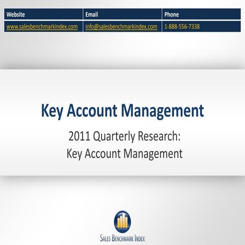 Key account management   quarterly research 2011