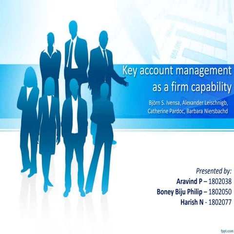 Key account management as manager's capability | PPTX