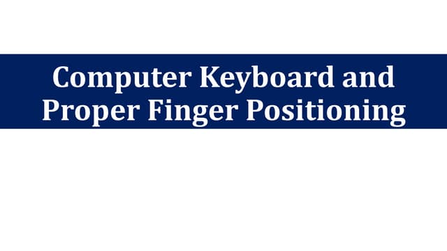 Keyboard and-proper-finger-positioning