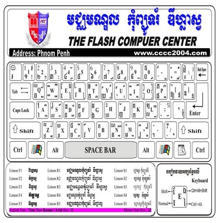 Keyboard khmer-limon