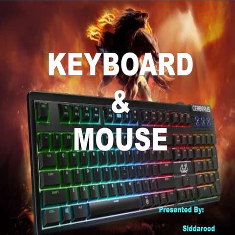 Keyboard and mouse