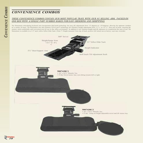 Trackless keyboardtray manual | PDF