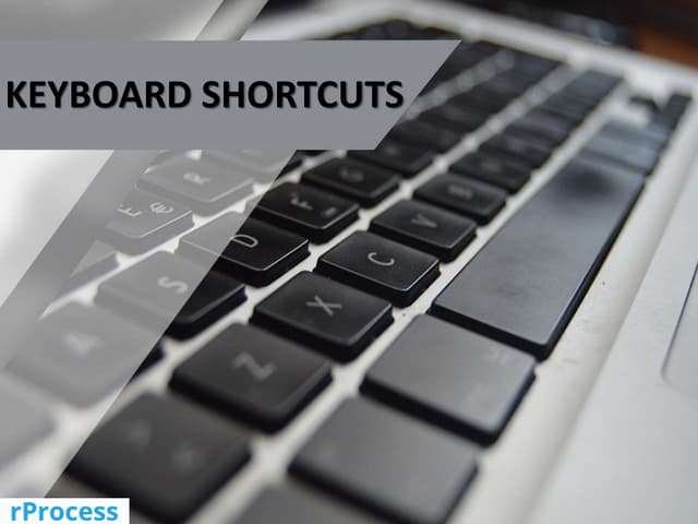 Keyboard shortcuts