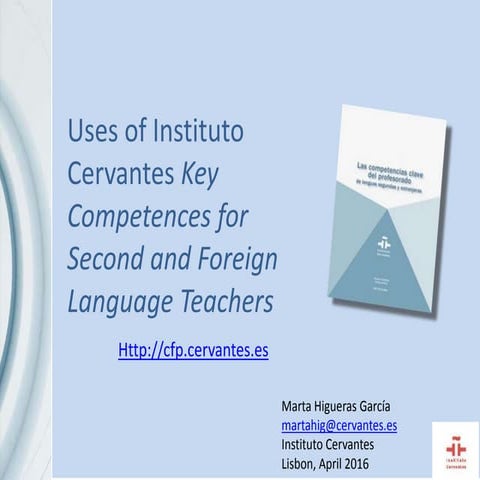 Marta Higueras: Frameworks of language teaching competences revisited