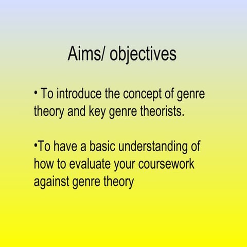 Key concept genre rick altman