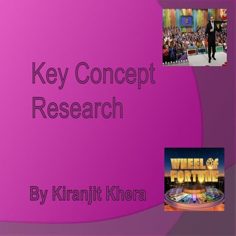 Key Concept Research