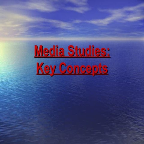 Key concepts