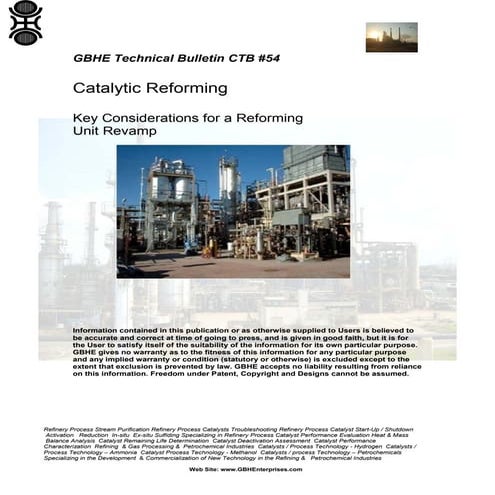 Key Considerations for a Reforming Unit Revamp