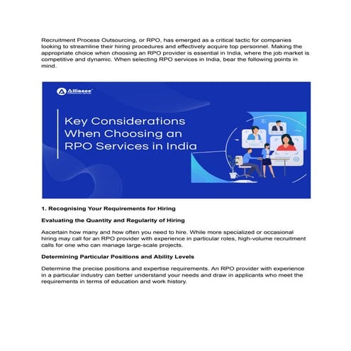 recruitment process outsourcing companies India | PDF