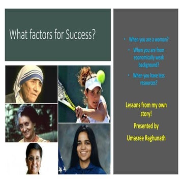 Key contributors to success