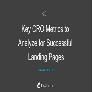 Key CRO Metrics to Analyze for Successful Landing Pages