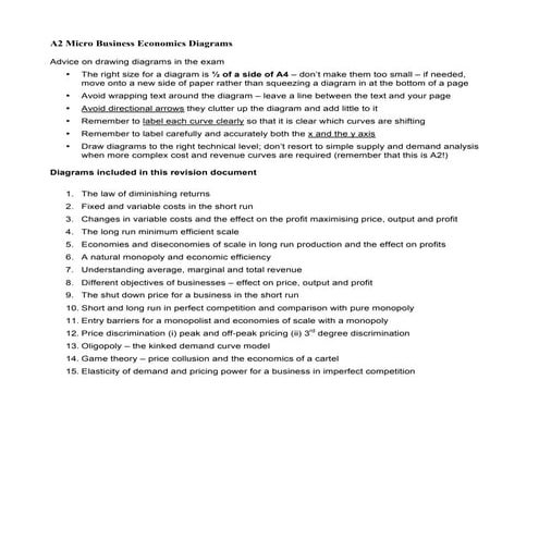 Key diagrams a2_business_economics