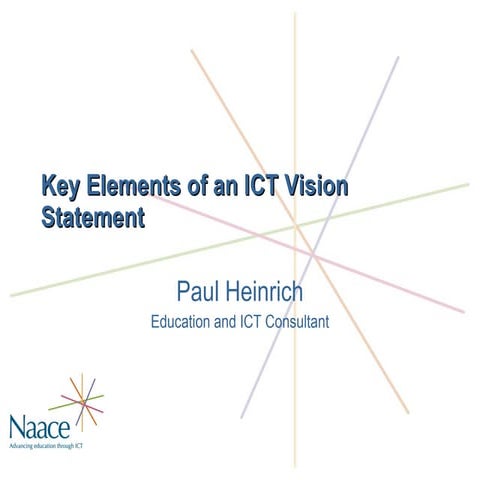 Key elements of an ICT vision statement