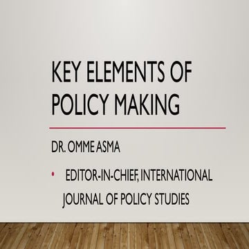 Key elements of policy making process.ppt