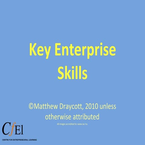 Key enterprise skills