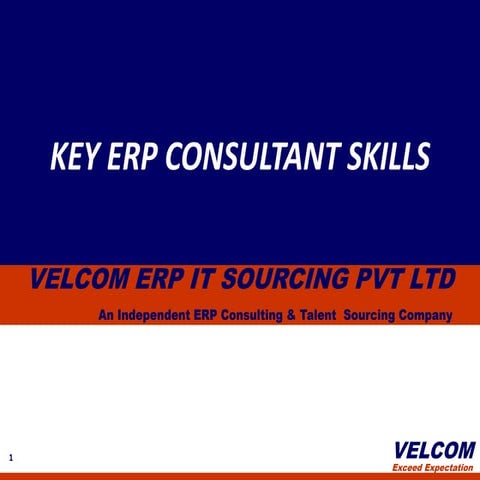 Key ERP Consultant Skills
