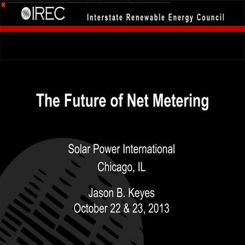 The Future of Net Metering