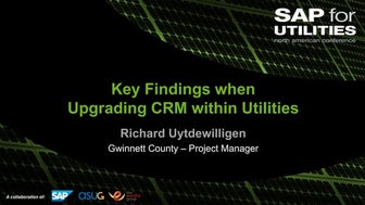Key findings when upgrading your sap crm system