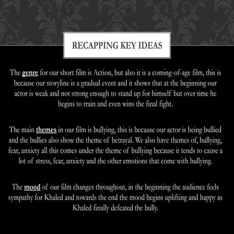 Key ideas recap kosar sharif 