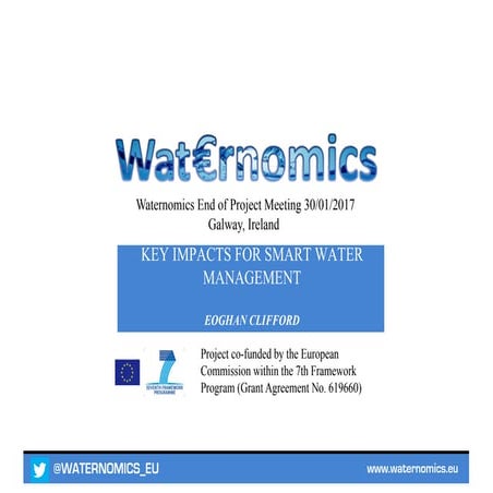 Waternomics: Key impacts for smart water management