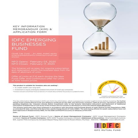 IDFC Emerging Businesses Fund_Key information memorandum