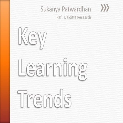 Key learning trends