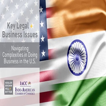 Key Legal + Business Issues - Navigating Complexities in Doing Business in th...
