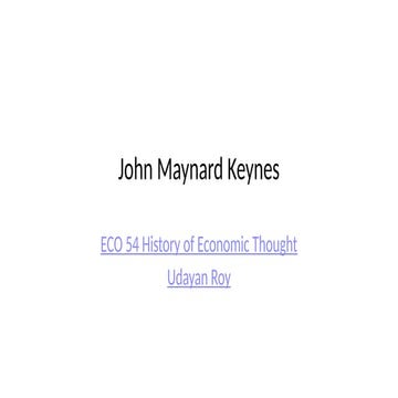 Keynes.pptx, focuses on the importance of government intervention