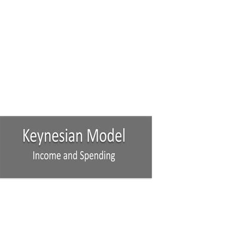 Keynesian Model Session 4-5 In economics
